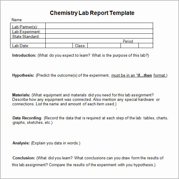 Scientific Lab Report Template Lovely 7 Sample Lab Report Templates Pdf Docs Word Pages