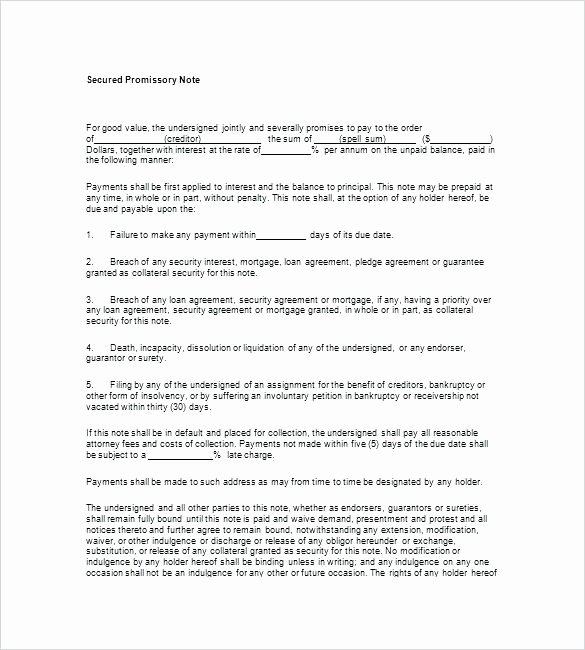 Secured Promissory Note Template Pdf New Loan Demand Letter format Template Agreement – Skincense