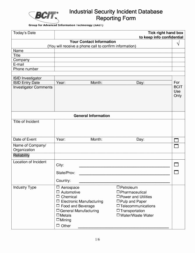 Security Incident Report Template Word Awesome Security Guard Incident Report Template Word Basicree