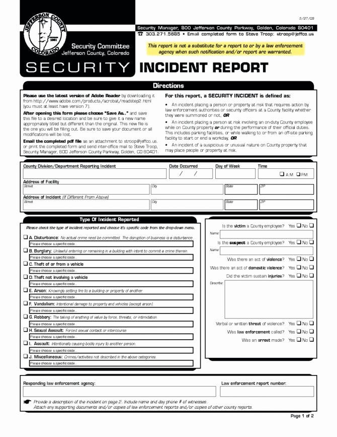 Security Incident Report Template Word Best Of Cyber Security Incident Report Template