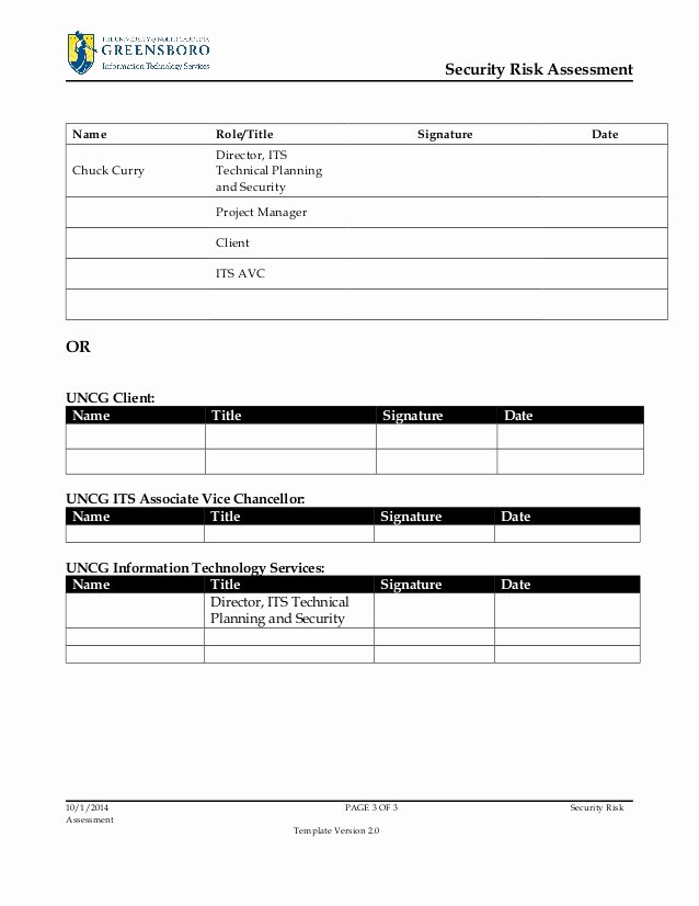 Security Risk assessment Template Best Of Security Risk assessment Template V2 0