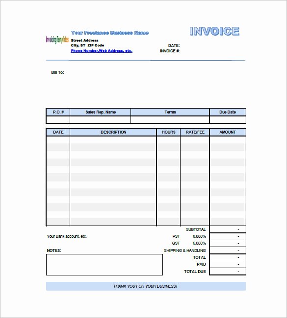 Self Employment Invoice Template New Self Employed Invoice Template Pdf