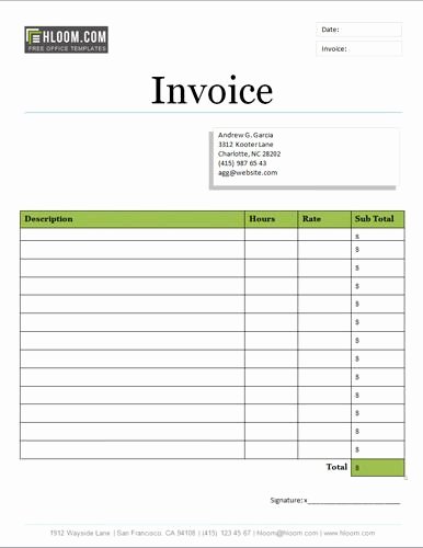 Service Invoice Template Free Fresh Words Invoice Template and Templates On Pinterest