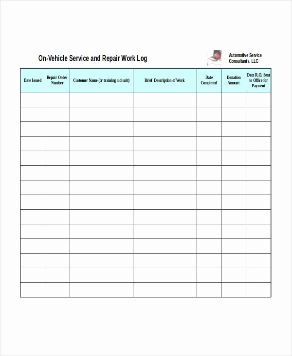 Service Work orders Template Inspirational Excel Work order Template 13 Free Excel Document