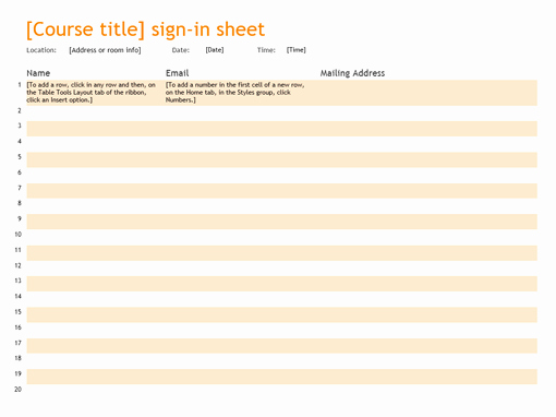 Sign In Out Sheet Template Beautiful Sign In Sheet