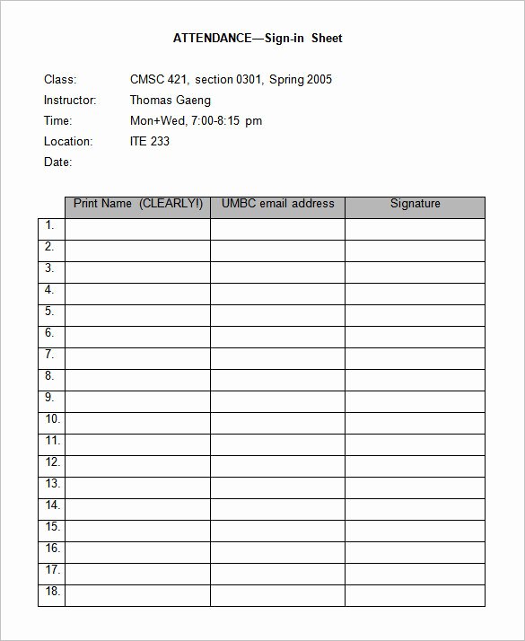 Sign In Sheet Template Doc Best Of 75 Sign In Sheet Templates Doc Pdf