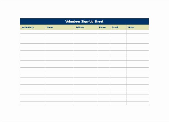 Sign Up Sheet Template Free Elegant Sign Up Sheet Template 13 Download Free Documents In