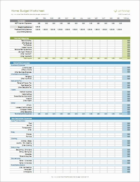 Simple Business Budget Template Unique Download A Free Home Bud Worksheet for Excel to Plan