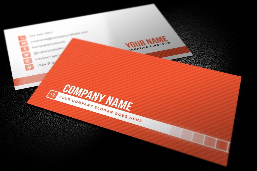 Simple Business Card Template Unique Simple Striped Business Card Templat Business Card