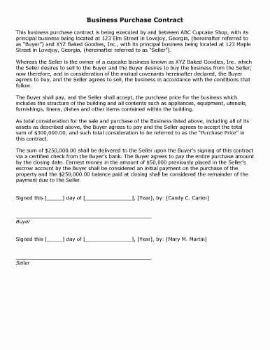 Simple Business Contract Template Best Of 19 Perfect Examples Of Business Contract Templates Thogati