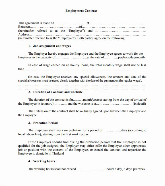 Simple Business Contract Template Unique 9 Sample Contract Agreements
