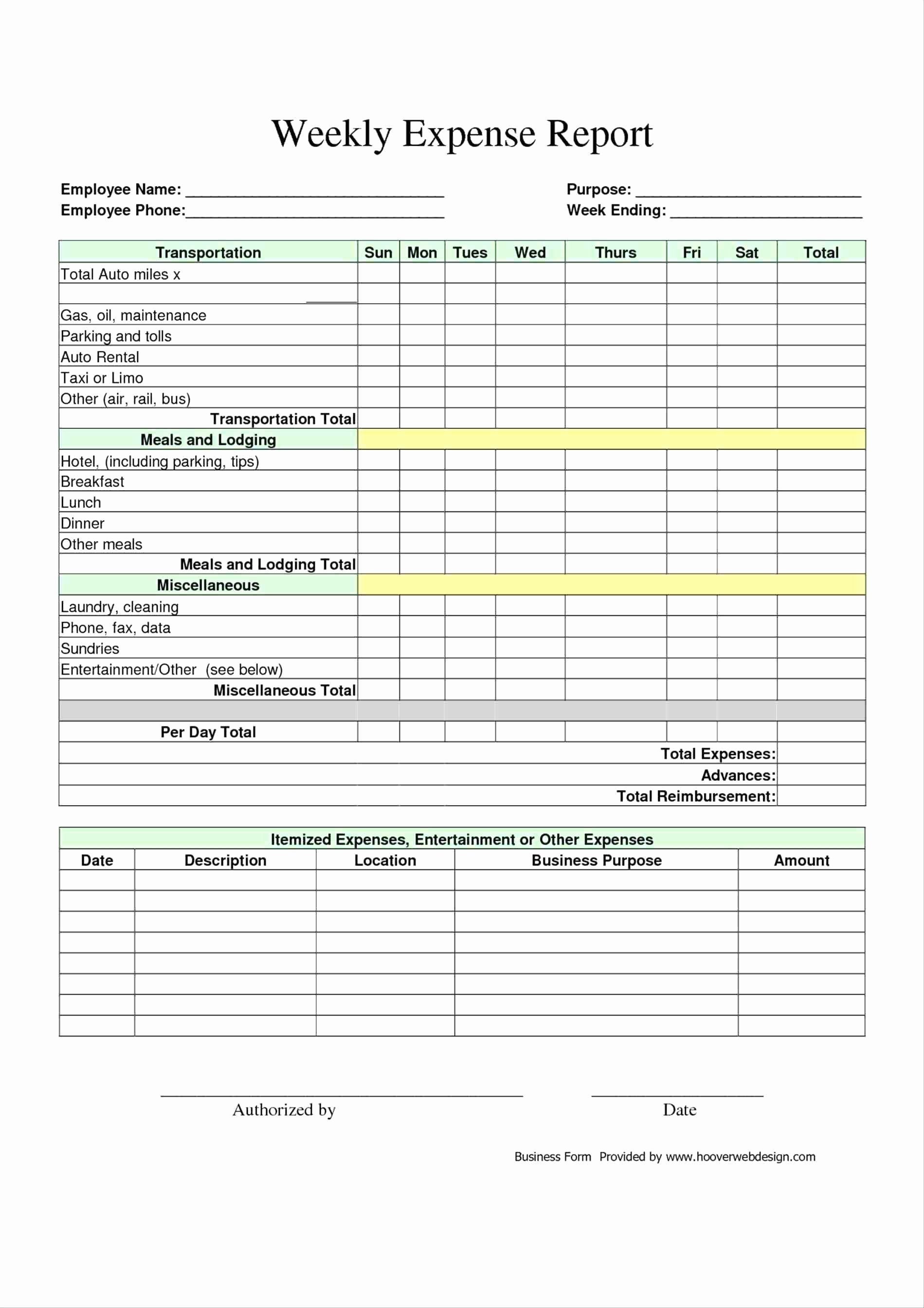 Simple Expense Report Template Inspirational Template Basic Expense Report Template