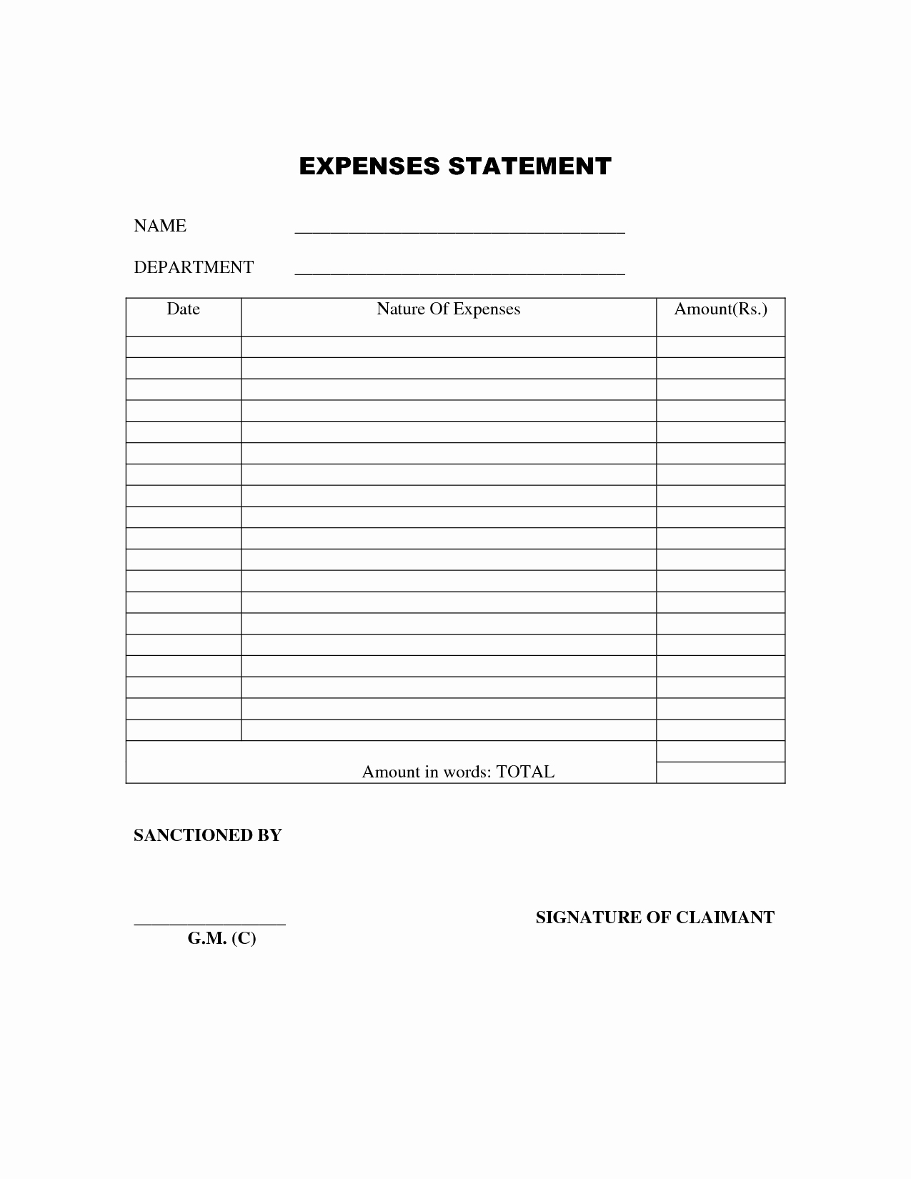 Simple Expense Report Template Lovely Basic Expense Report Template Portablegasgrillweber