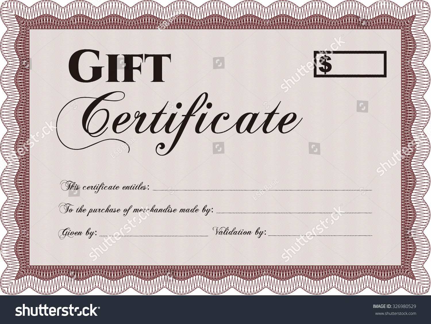 Simple Gift Certificate Template Beautiful Gift Certificate Template Easy to Print Customizable