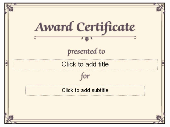 Simple Gift Certificate Template Elegant Very Simple Template Design for Award Certificate with
