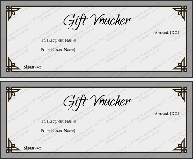 Simple Gift Certificate Template Unique Gift Voucher Template Simplay Gray and Beautiful Design