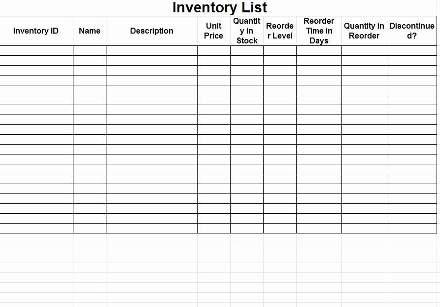 Simple Inventory Excel Template Luxury Inventory Tracking Spreadsheet Template