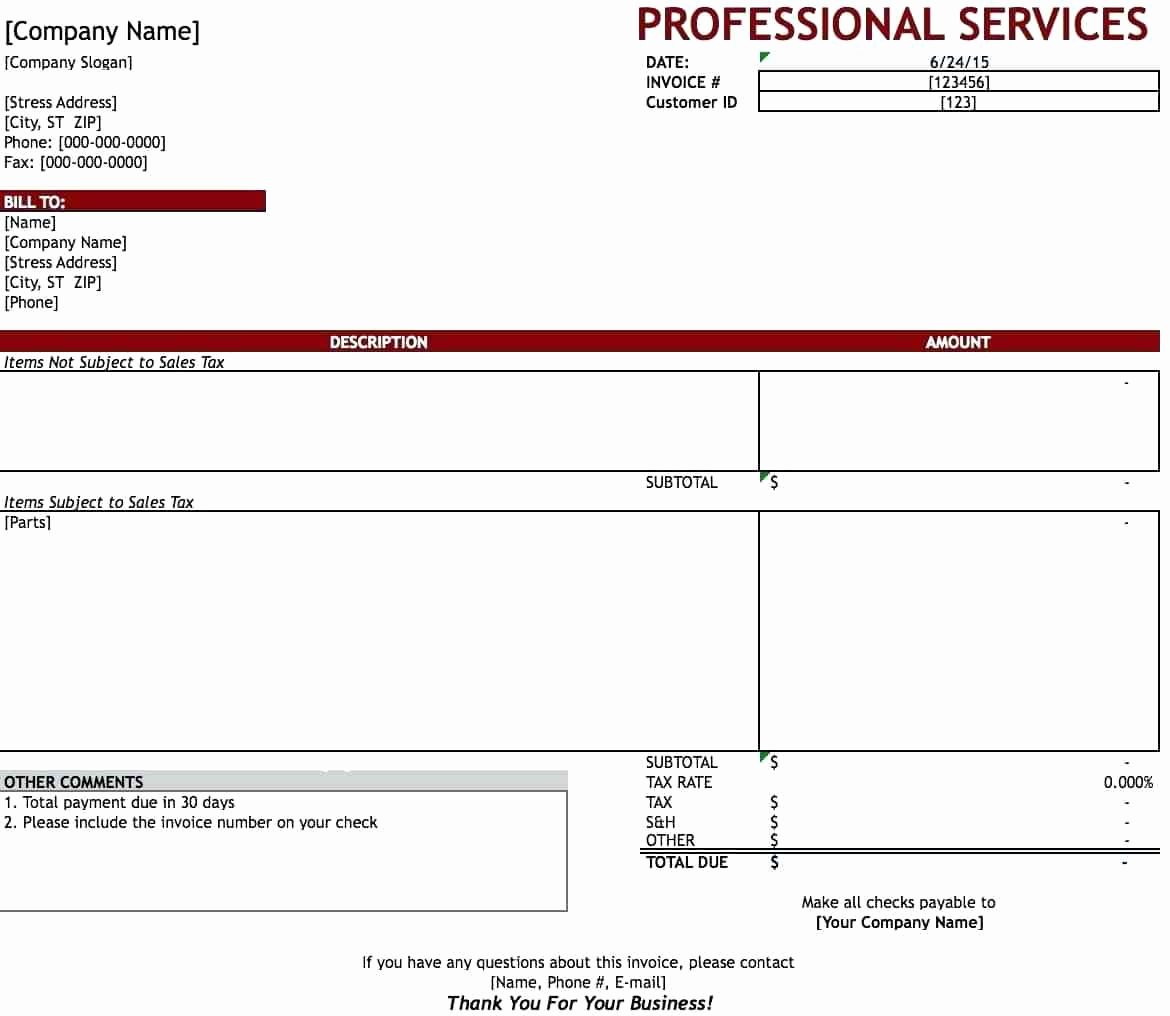 Simple Invoice Template Excel Best Of Template Simple Invoice Template Excel