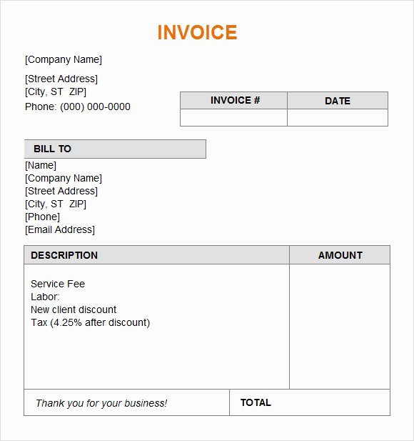 Simple Invoice Template Excel Elegant Freelance Invoice Template Excel