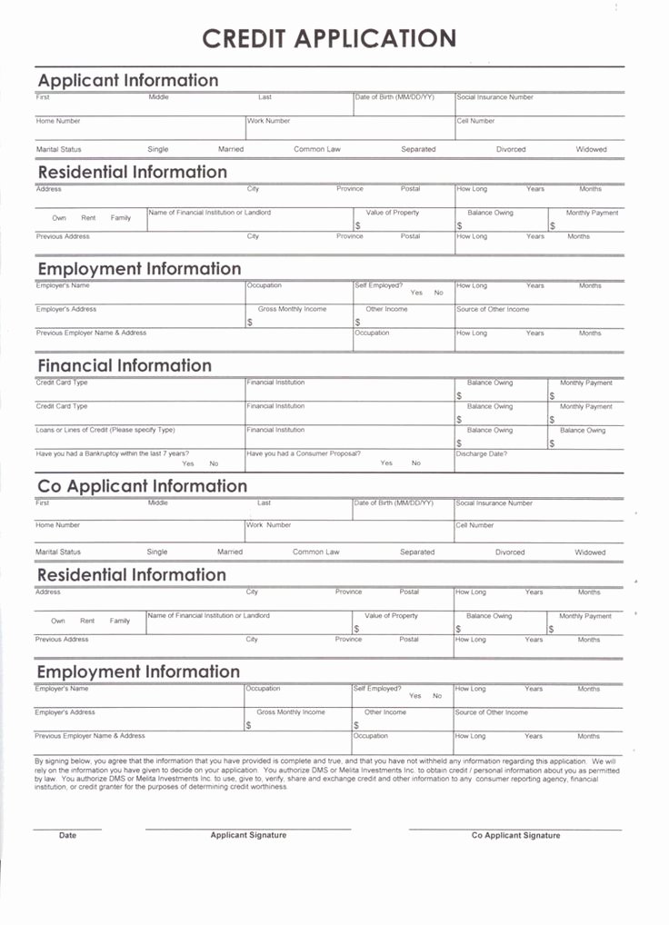 Simple Loan Application form Template Inspirational Auto Loan Credit Application form Pdf Auto Loan
