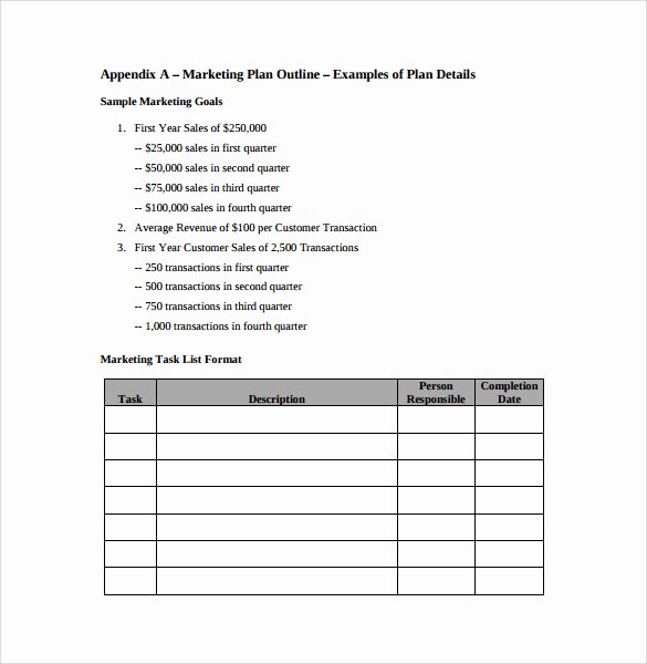 Simple Marketing Plan Template New 15 Marketing Action Plan Templates to Download for Free