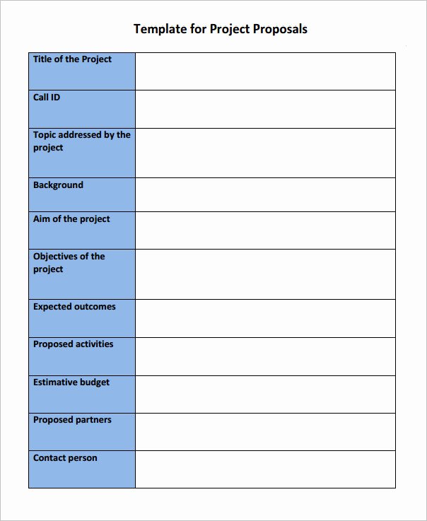 Simple Project Plan Template Word Unique 17 Sample Project Proposal Templates for Free Download
