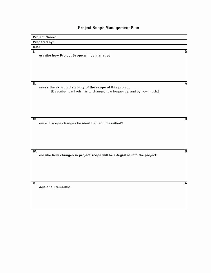 Simple Project Scope Template Fresh Project Scope Statement Example Letter Template Word