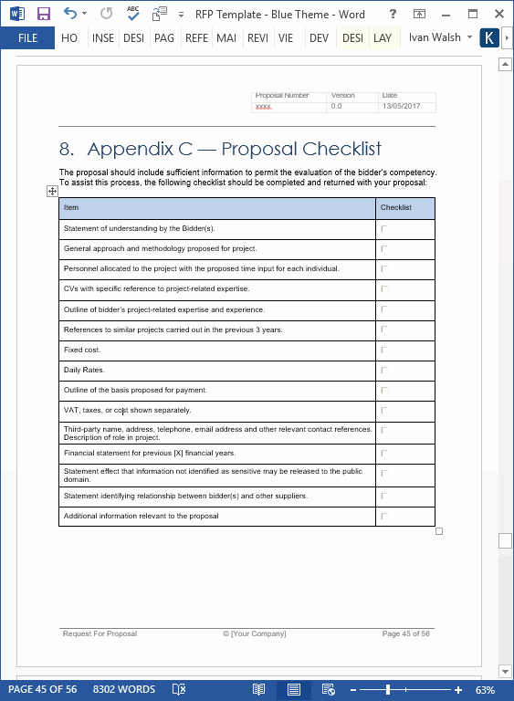 Simple Request for Proposal Template Best Of Request for Proposal Rfp Templates In Ms Word and Excel