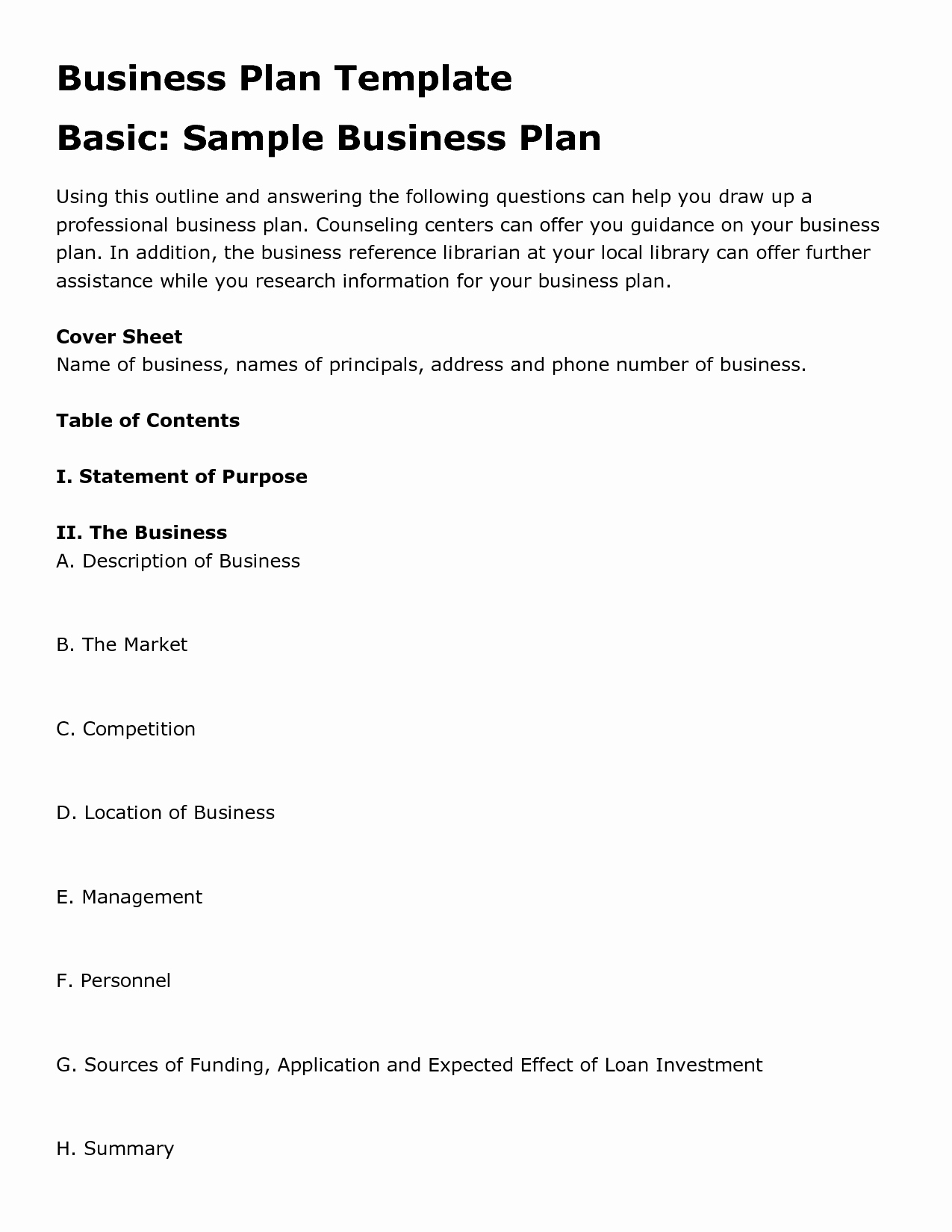 Simple Restaurant Business Plan Template Inspirational Printable Sample Business Plan Template form