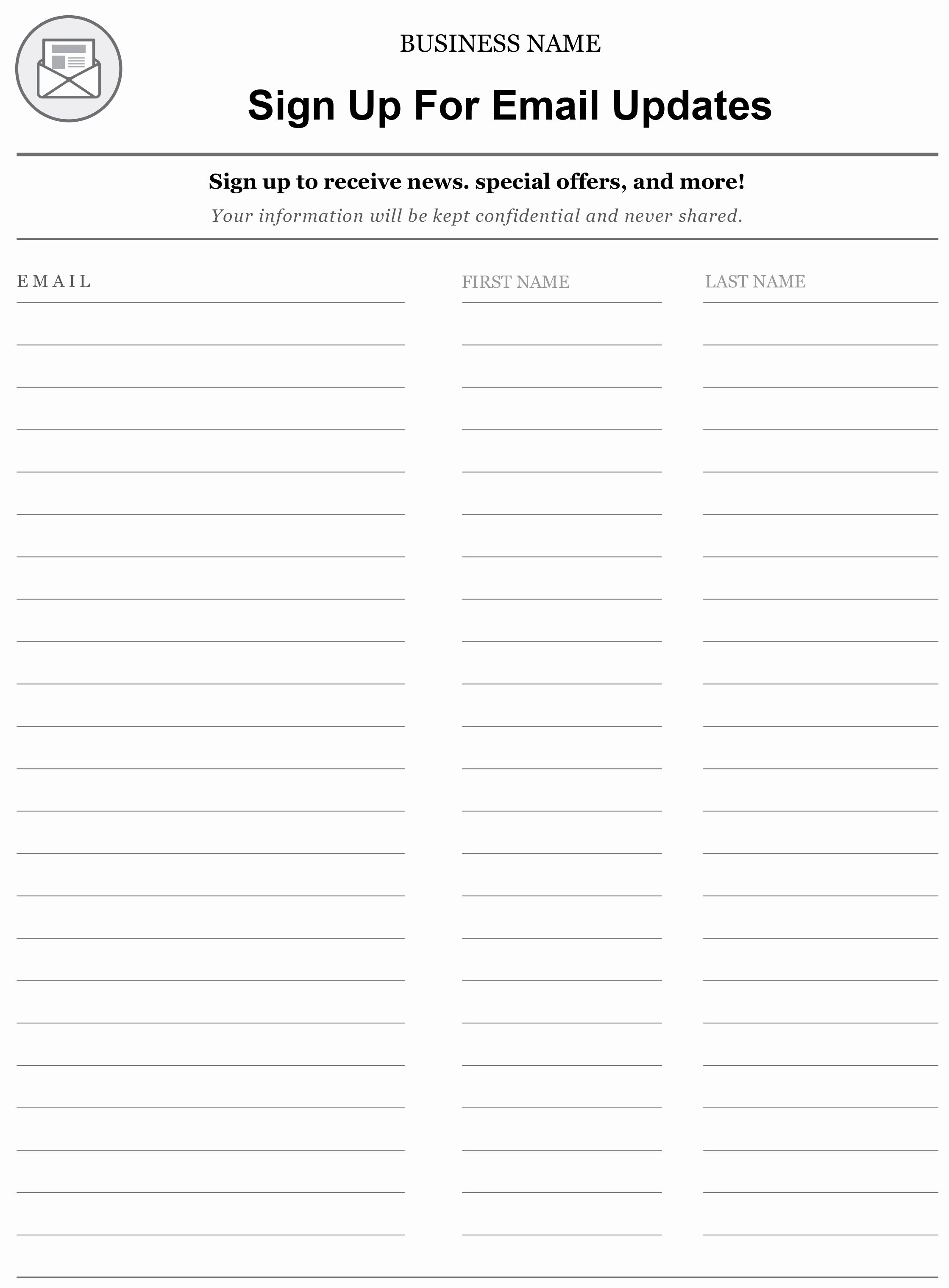 Simple Sign Up Sheet Template New Free Sign Up Sheet Template Bamboodownunder