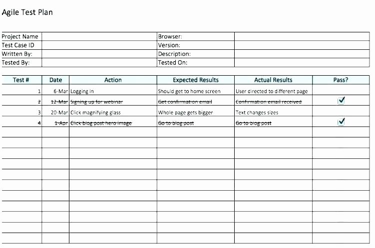 Simple Test Plan Template Beautiful Plan Template Excel Testing Test Case format Uat Download