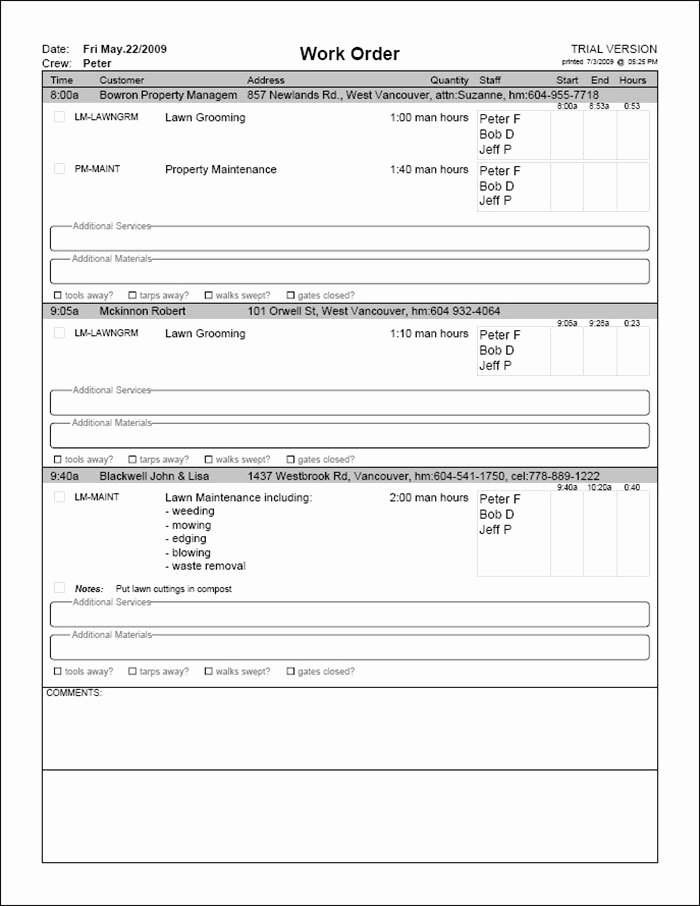 Simple Work order Template Unique 40 Work order Template Free Download [word Excel Pdf]