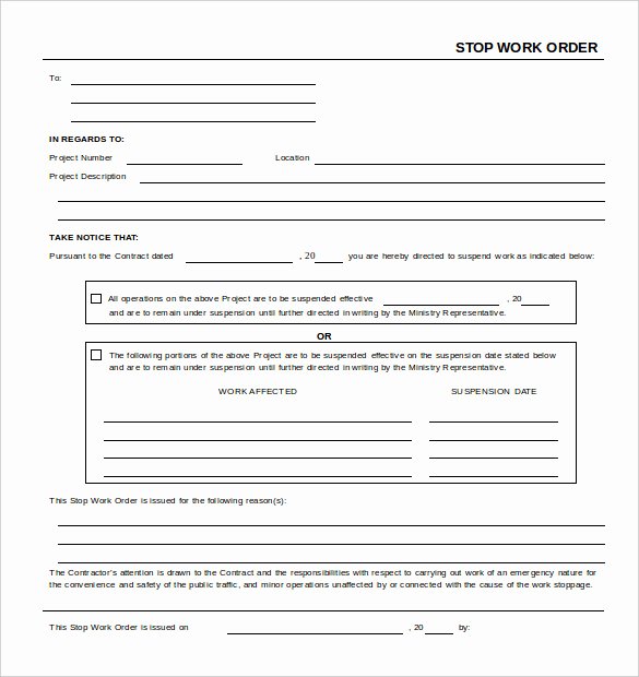 Simple Work order Template Unique Work order Template 23 Free Word Excel Pdf Document