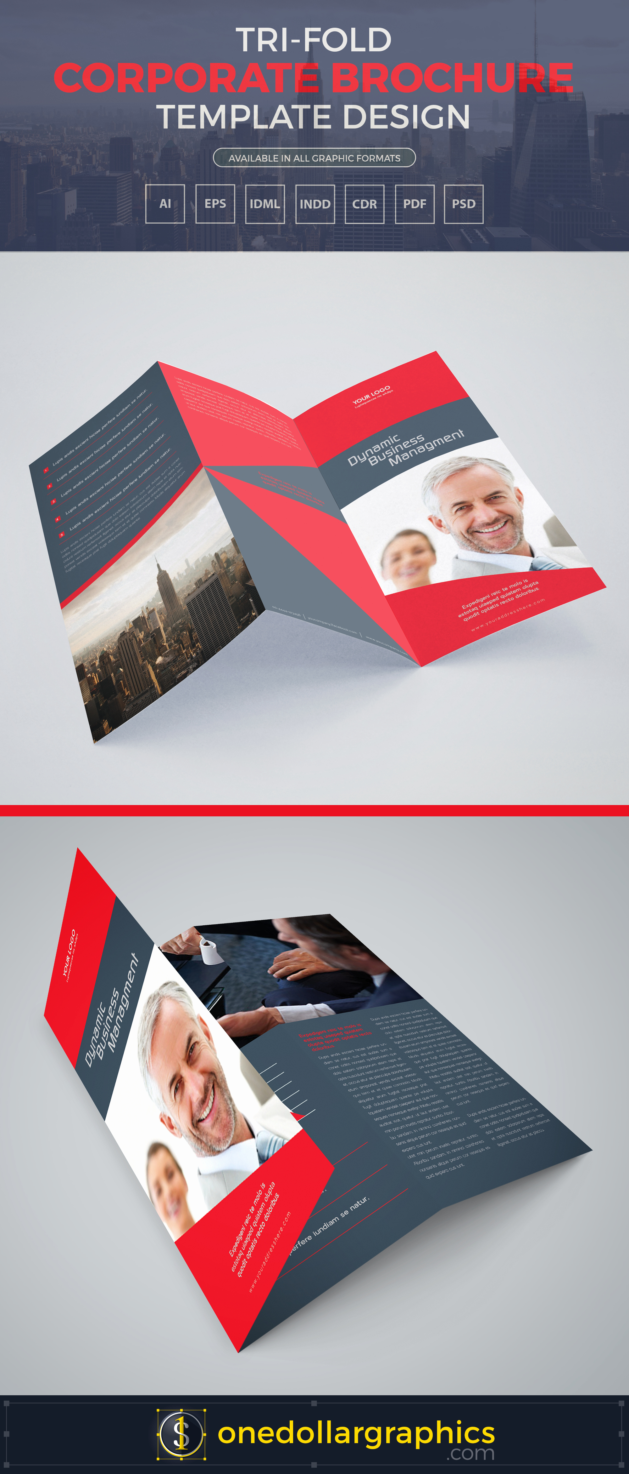 Single Fold Brochure Template Elegant A4 Corporate Tri Fold Brochure Template Design In Ai Eps