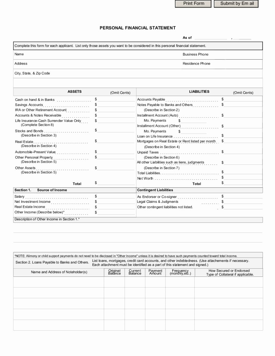 Small Business Financial Statement Template Unique Small Business Financial Statements Examples