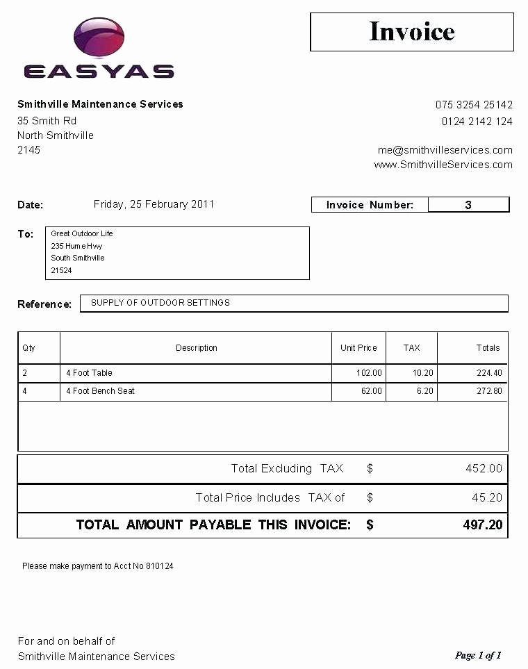 Small Business Invoice Template Awesome Business Invoice format Simple Invoice format In Simple