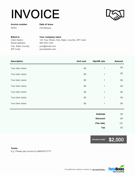 Small Business Invoice Template Awesome Free Small Business Invoice Template Download now