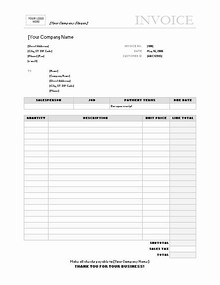 Small Business Invoice Template Elegant Small Business Invoice Ideas