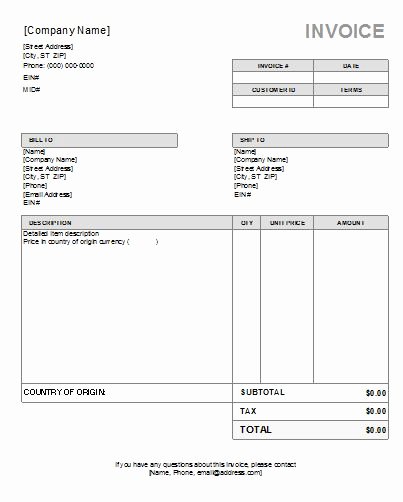 Small Business Invoice Template Fresh Business Invoice Template to Create Professional Invoice