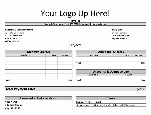 Small Business Invoice Template Fresh Free Invoice Template for Freelancers and Small Business