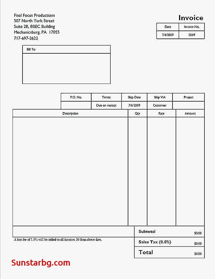 Small Business Invoice Template Fresh Invoice Template for Sample Invoices for Small Business