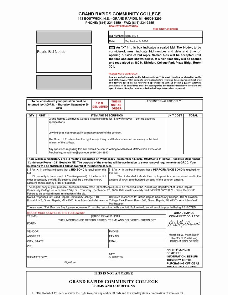 Snow Removal Bid Template Best Of 20 Snow Plowing Contract Templates Free Download