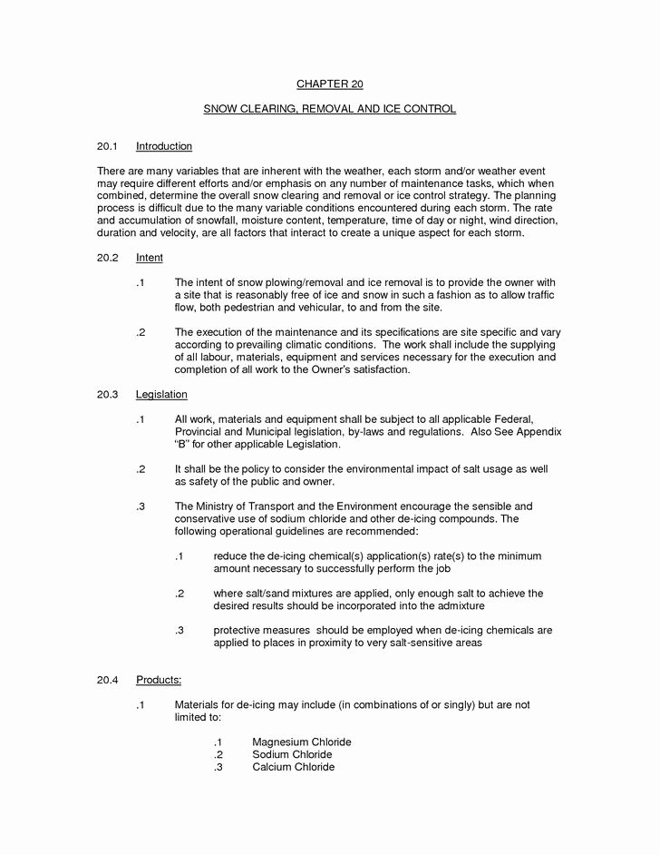 Snow Removal Bid Template Inspirational 20 Snow Plowing Contract Templates Free Download