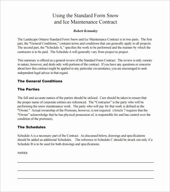 Snow Removal Contracts Template Fresh Free Snow Removal Contract Templates Invitation Template