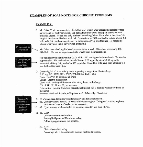 Soap Note Template Pdf Awesome soap Note Template 9 Free Word Pdf format Download