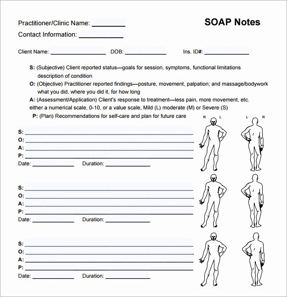 Soap Note Template Pdf Beautiful 9 Sample soap Note Templates – Word Pdf