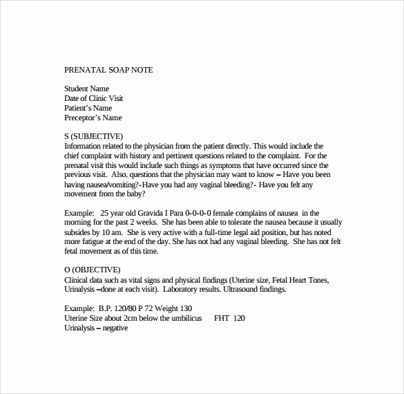 Soap Note Template Word Elegant soap Note Template 10 Download Free Documents In Pdf Word
