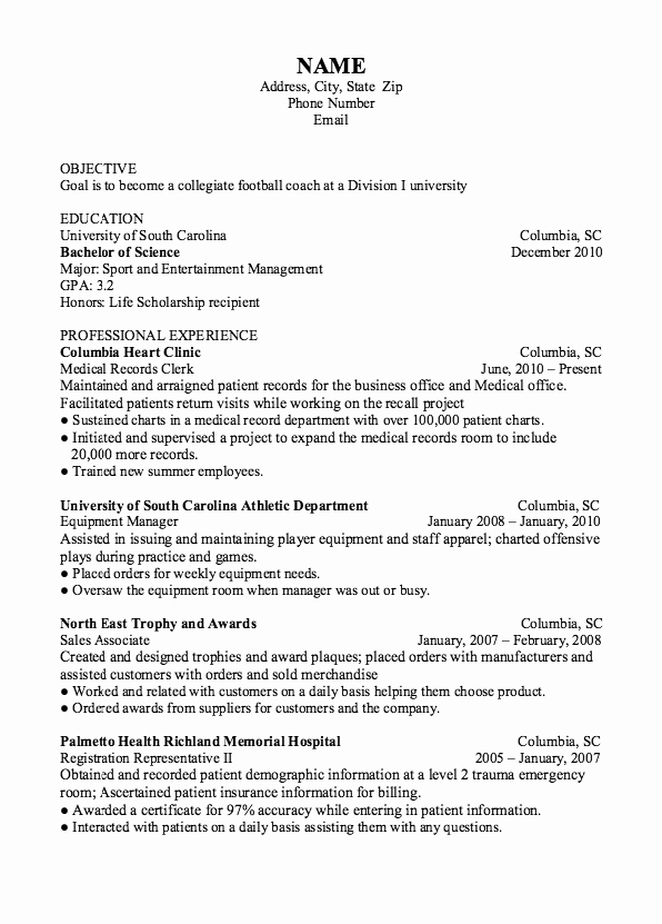 Soccer Coach Resume Template Inspirational Pin On Example Resume Cv