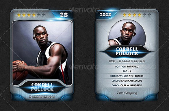 Soccer Player Cards Template New 33 Trading Card Template Word Pdf Psd Eps