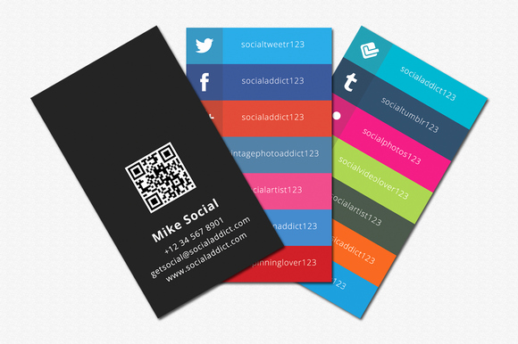 Social Media Business Card Template Awesome social Media Business Cards Samples and Design Ideas